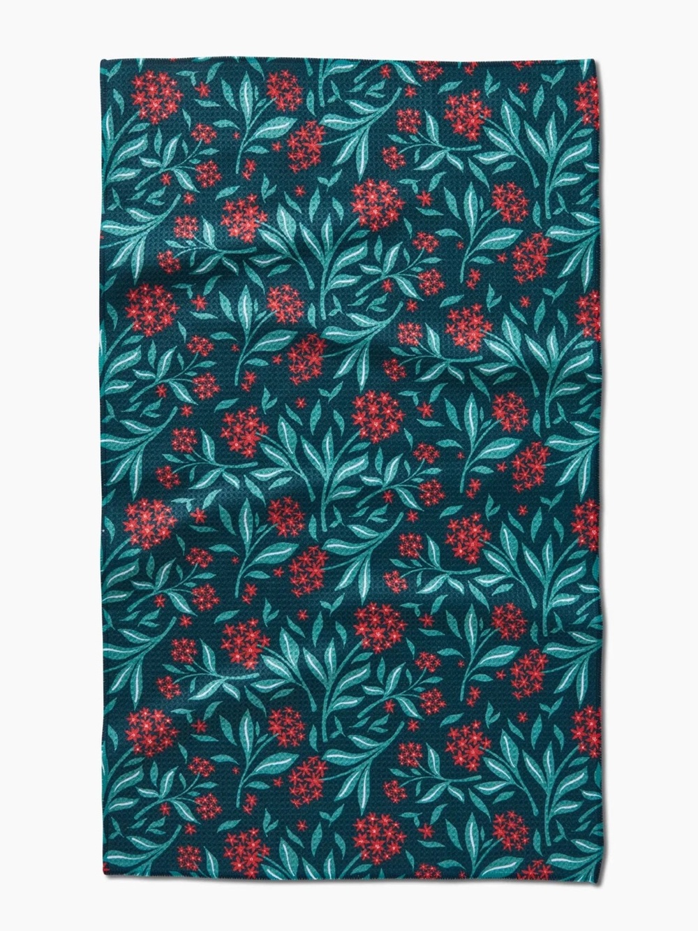 Geometry Kitchen Tea Towel - Holiday Blooms - Picture 3 of 3